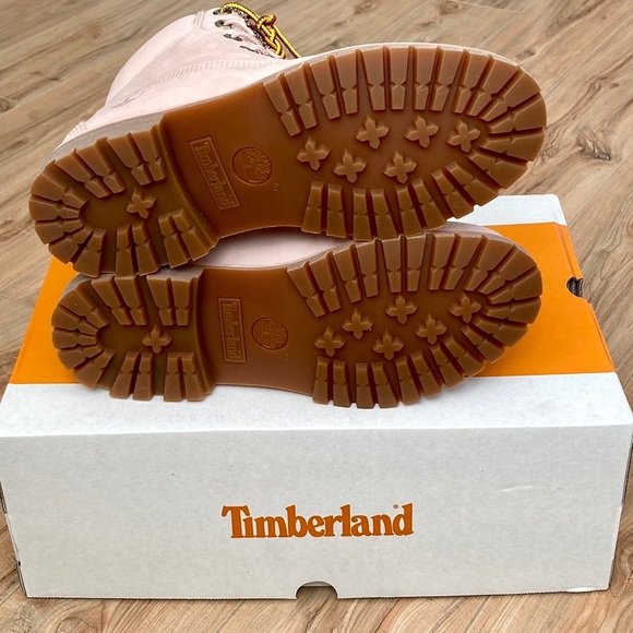 🆕🔥 TIMBERLAND® Women’s 6-Inch Premium Waterproof Boot Sz 8 M LIGHT PINK - Picture 14 of 15